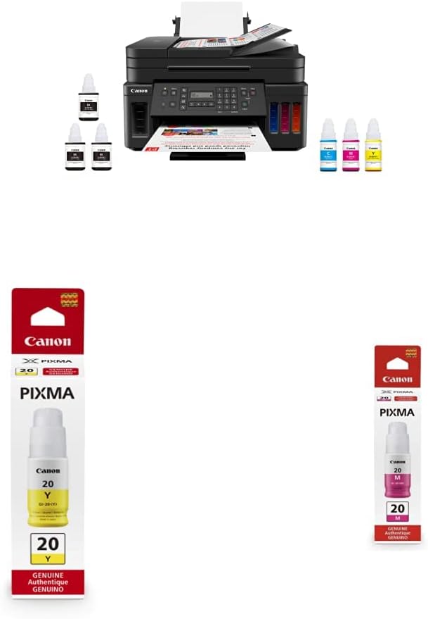 230527222335587_1 Canon G7020 All-in-One Printer Home Office | Wireless Supertank (Megatank) Printer | Copier | Scan, | Fax and ADF with Mobile Printing, Black - Image 1
